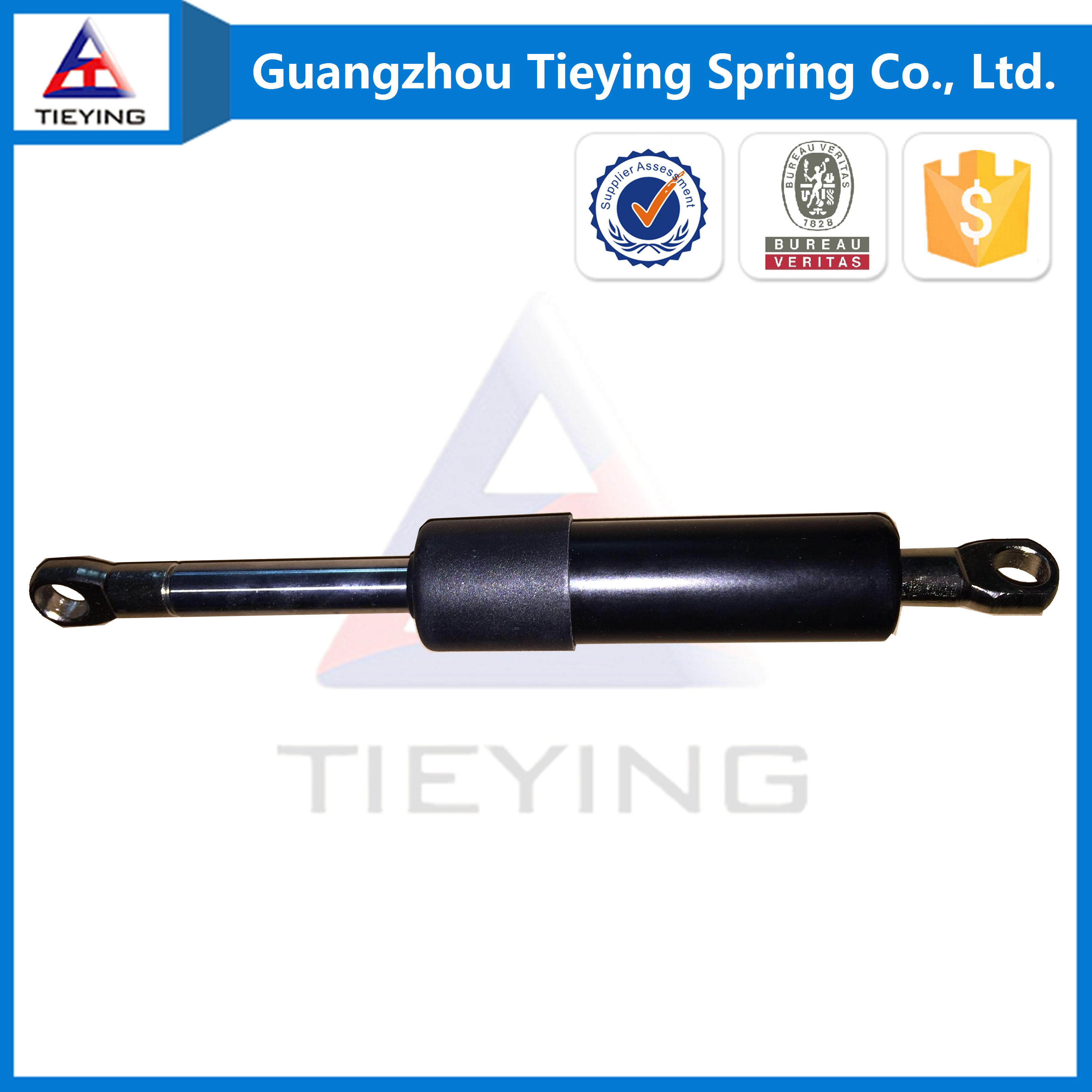 200N Compression Gas Springs With Dust Cover Extended Length 180mm