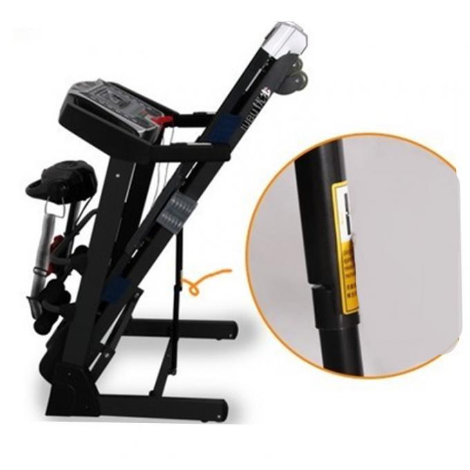 adjustable gas spring with shafety shroud for sports equipment treadmill